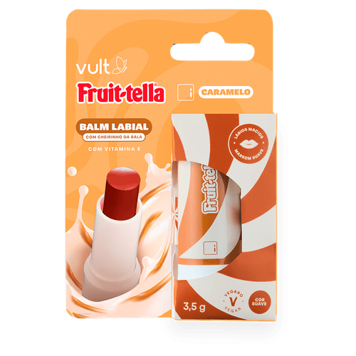 Balm Labial Vult Marrom Caramelo Fruit-tella 3,5g