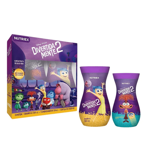 Kit Shampoo 250ml e Condicionador 230ml Nutriex Kids Divertidamente