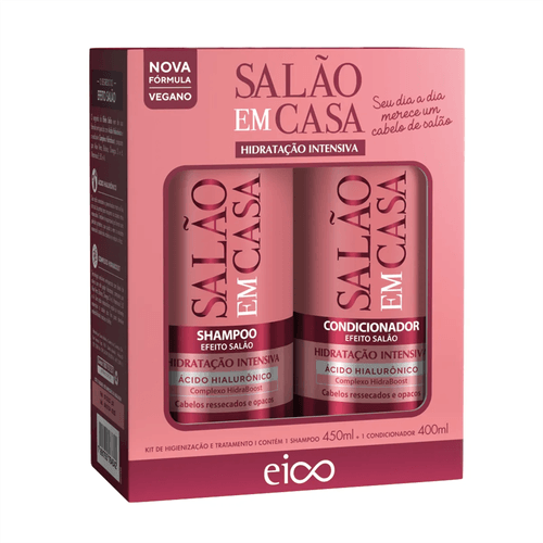 Kit Eico Hidratação Intensiva Shampoo 450ml + Condicionador 400ml