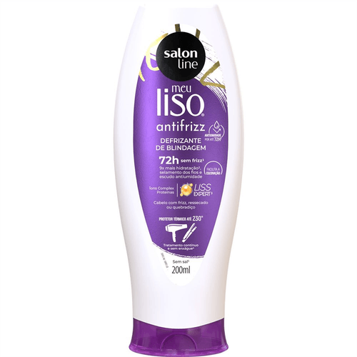 Defrizante Protetor Termico Salon Line Meu Liso Antifrizz 200ml