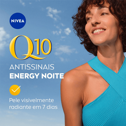 Nivea Creme Facial Antissinais Q10 Energy Noite 50g