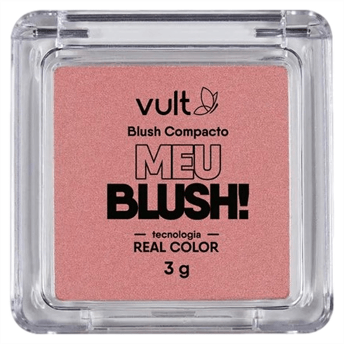 Blush Compacto Vult Rosa Perolado 3g
