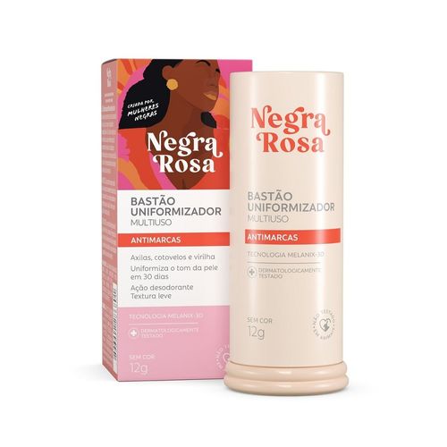 Bastao Uniformizador Multiuso Antimarcas Negra Rosa 12g