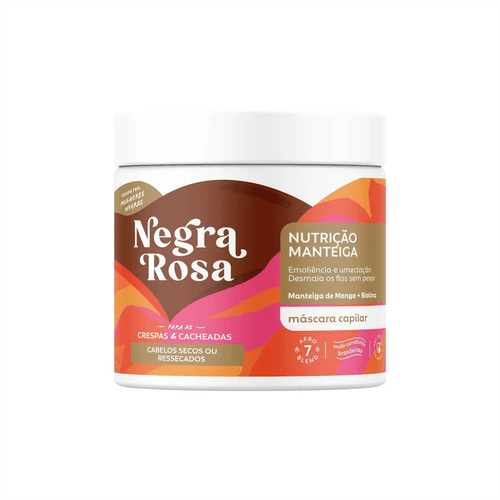 Mascara Capilar Nutrição Manteiga Negra Rosa 500g