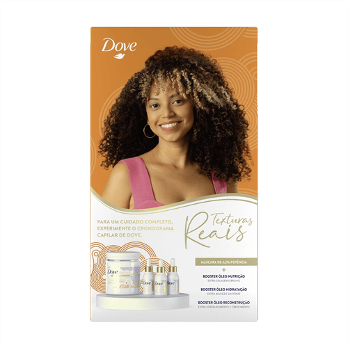 Kit Dove Shampoo 350ml + Condicionador 175ml Texturas Reais Cacheados