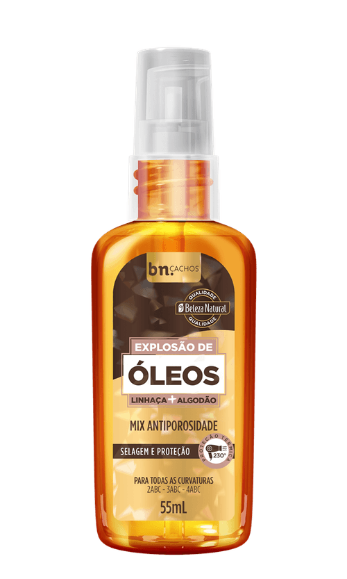 Explosão de Oleos Beleza Natural Linhaça e Algodão 55ml