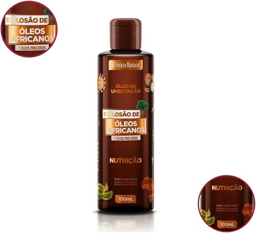 Óleo de Umectação Beleza Natural Explosão de Óleos Africanos 100ml