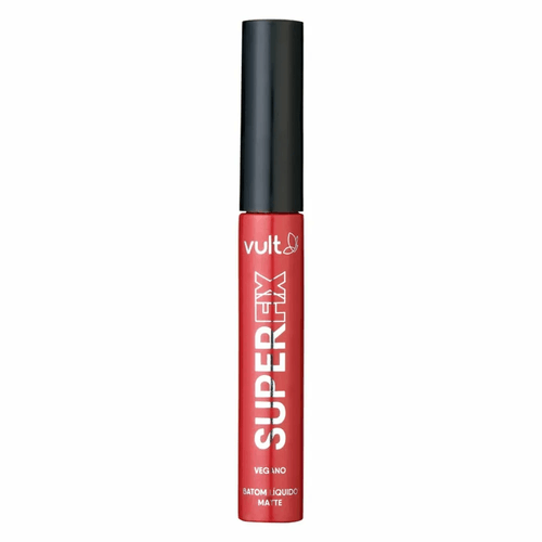 Batom Líquido Vult Super Fix Vermelho Profundo 5ml