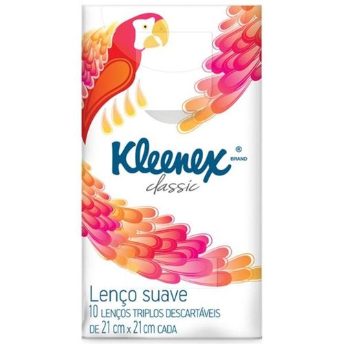 Lenço de Papel Kleenex Bolso Com 10 Unidades