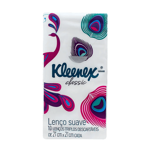 Lenço de Papel Kleenex Bolso Com 10 Unidades