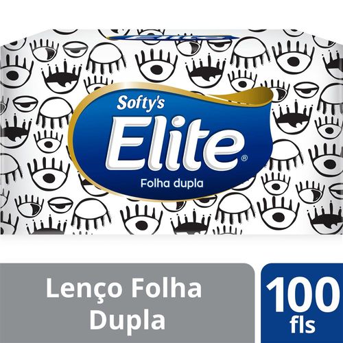 Lenço de Papel Softy's Elite com 100 Unidades
