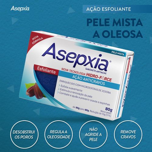 Sabonete Barra Asepxia Esfoliante 80g