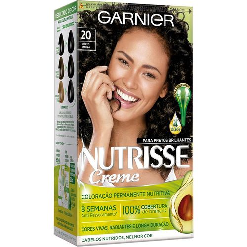 Tintura Creme Garnier Black Nutrisse Preto Amora 20