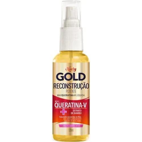 Queratina Líquida Niely God Reconstrução Potente Max Queratina-V + Extrato de Bambu 120ml