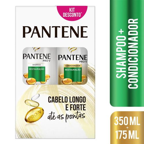 Kit Shampoo 350ml + Condicionador 175ml Pantene Restauração