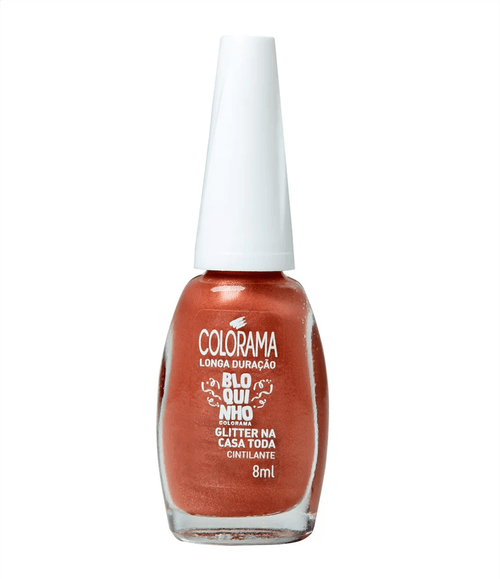Esmalte Cremoso Colorama Coleções Bloquinho Glitter na Casa Toda 8ml