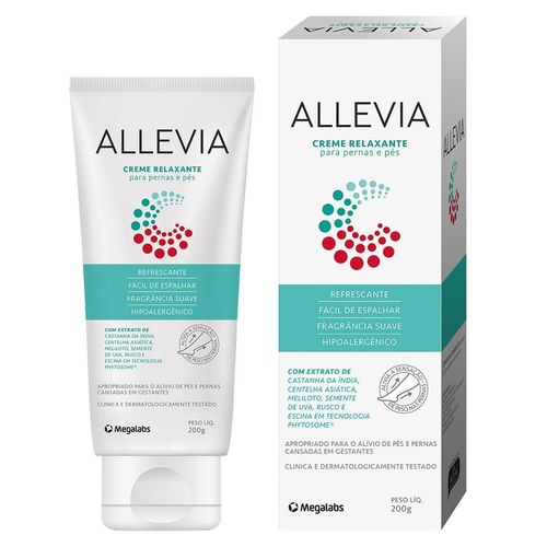 Creme Relaxante para Pernas e Pés Allevia 200g
