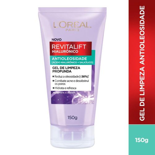 Gel de Limpeza Revitalift Hialurônico Antioleosidade 150g
