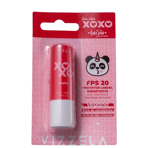 Bálsamo Lip Labial Vizzela Xoxo Beijão FPS20 4g