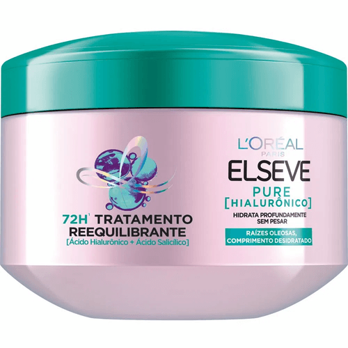 Creme Tratamento Reequilibrante Elseve Pure Hialurônico 300g