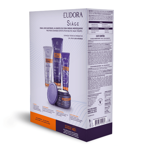 Kit Siage Liso Extremo Shampoo 250ml + Condicionador 125ml