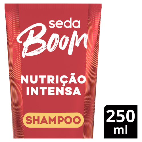 Shampoo Higienizador Infusão de Óleos Argan, Jojoba e Rícino Seda Boom Nutrição Intensa Bisnaga 250ml