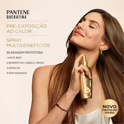 Protetor Térmico Spray Pantene Multibenefícios Queratina 160ml
