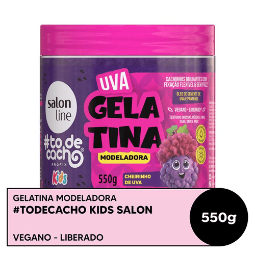 Gelatina Modeladora Salon Line #Todecacho Uva 550g