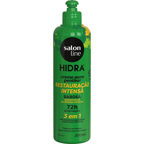 Creme para Pentear Salon Line Hidra Babosa 3 EM 1 300ml