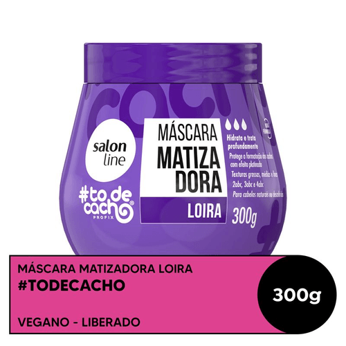 Máscara Matizadora Salon Line #todecacho Loira Roxa 300g