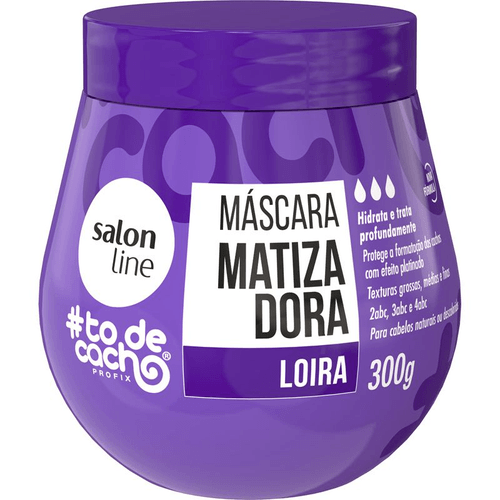 Máscara Matizadora Salon Line #todecacho Loira Roxa 300g