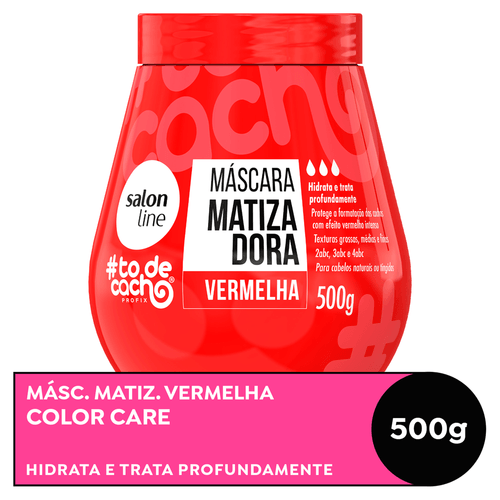 Máscara de Hidratação Salon Line Matizadora Vermelha #todecacho 500g