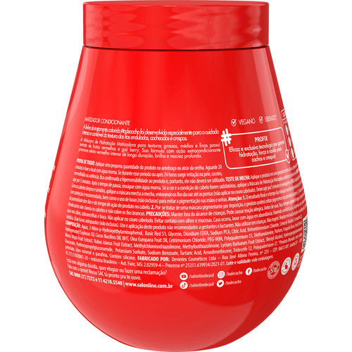 Máscara de Hidratação Salon Line Matizadora Vermelha #todecacho 500g