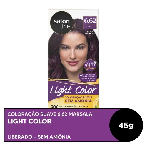 Tintura Salon Line Light Color Profissional Marsala 6.62