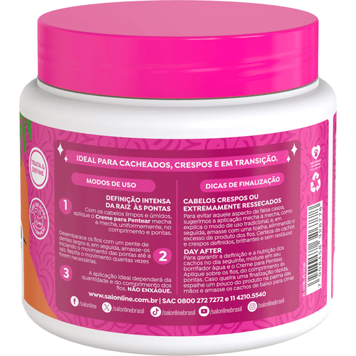 Creme para Pentear Salon Line Definição Intensa 500g