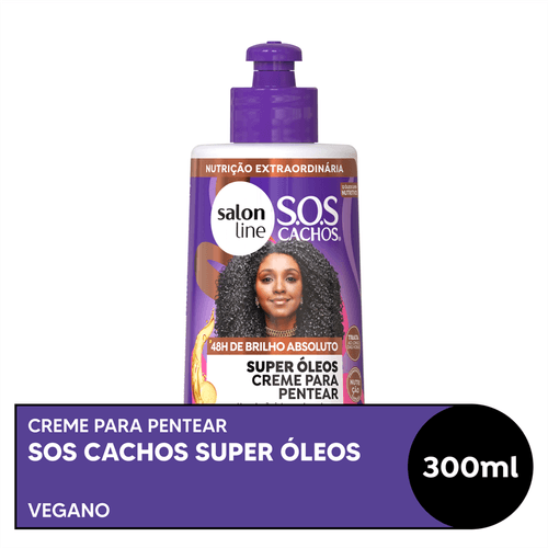 Creme para Pentear Salon Line SOS Cachos Super Óleos 300ml