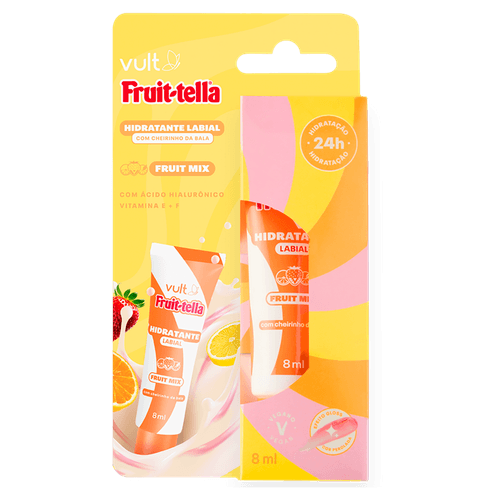 Hidratante Labial Vult Perola Fruit Mix Fruitt-ella com 8ml