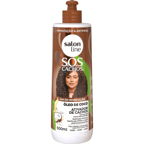 Ativador de Cachos Salon Line SOS Cachos Óleo de Coco 500ml