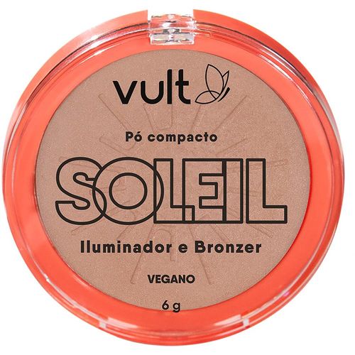 Pó Compacto Iluminador e Bronzer Vult Soleil 6g