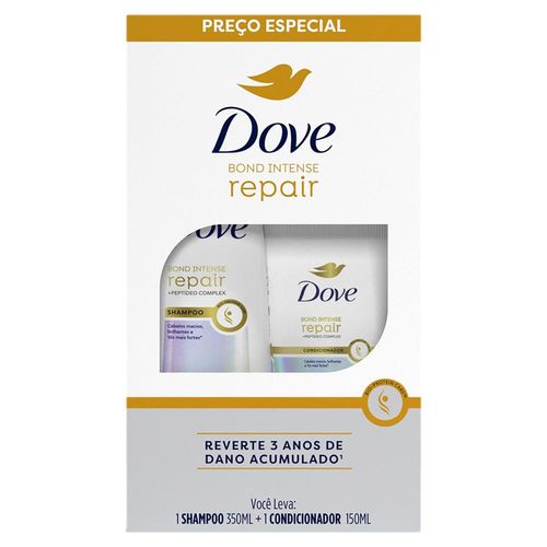 Kit Dove Shampoo 350ml + Condicionador 175ml Bond Intense