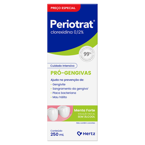 Periotrat Enxaguante Bucal Menta Forte 250ml