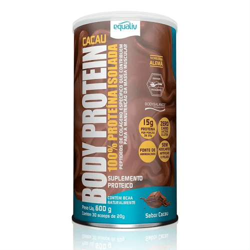 Suplemento Proteico Equaliv Body Protein Cacau 600g
