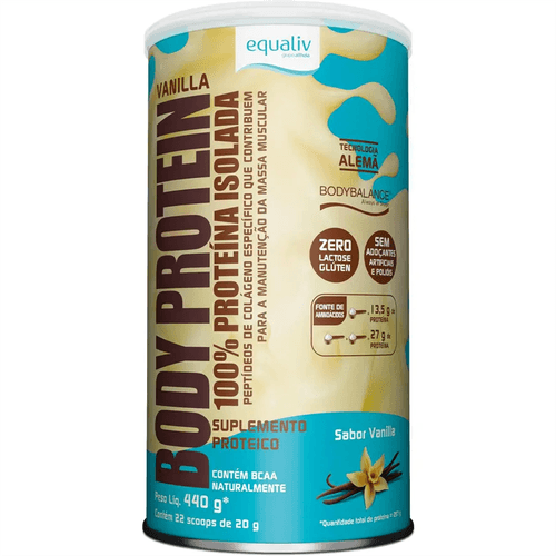 Proteína Isolada Equaliv Body Protein Vanilla 440g