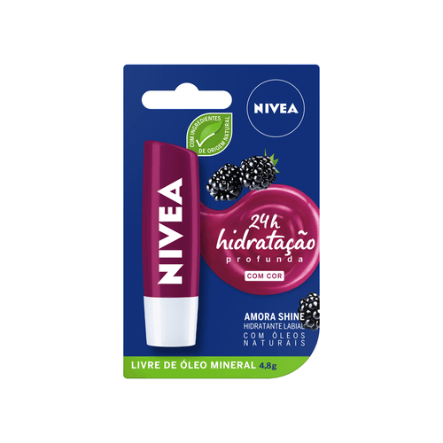 Nivea Hidratante Labial Amora Shine 4,8 g
