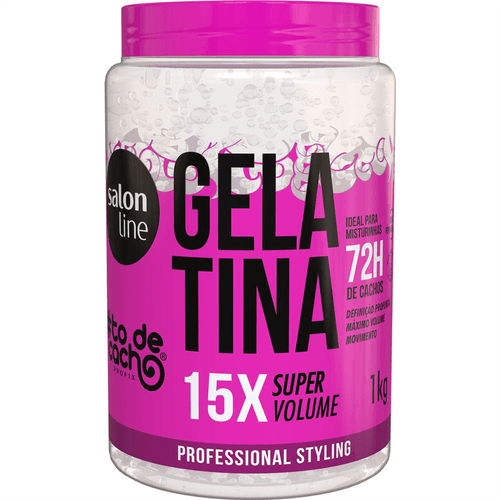 Gelatina Salon Line Super Volume #ToDeCacho 1kg