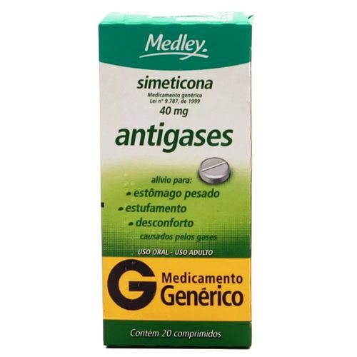 Simeticona 40mg com 20 comprimidos Medley