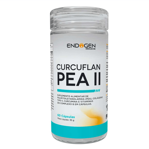 Suplemento Alimentar Endogen Curcuflan Pea II com 60 Cápsulas