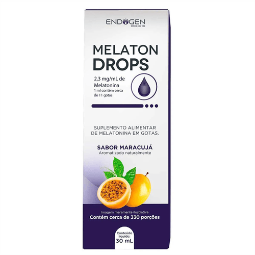 Suplemento Alimentar Endogen Melaton Drops Sabor Maracujá 30ml