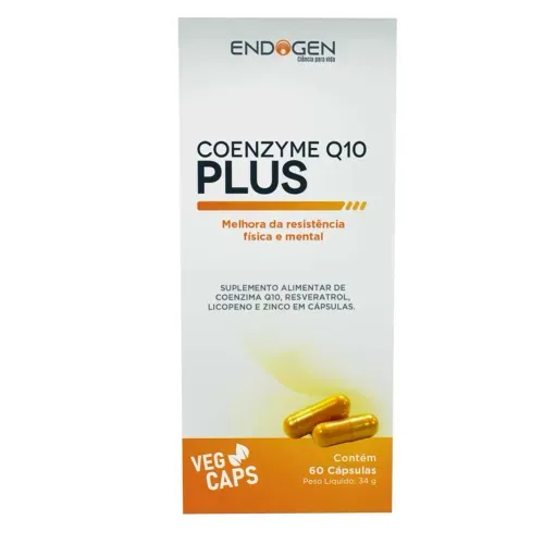 Suplemento Alimentar Endogen Coenzyme Q10 Plus com 60 Cápsulas