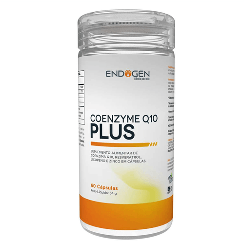Suplemento Alimentar Endogen Coenzyme Q10 Plus com 60 Cápsulas